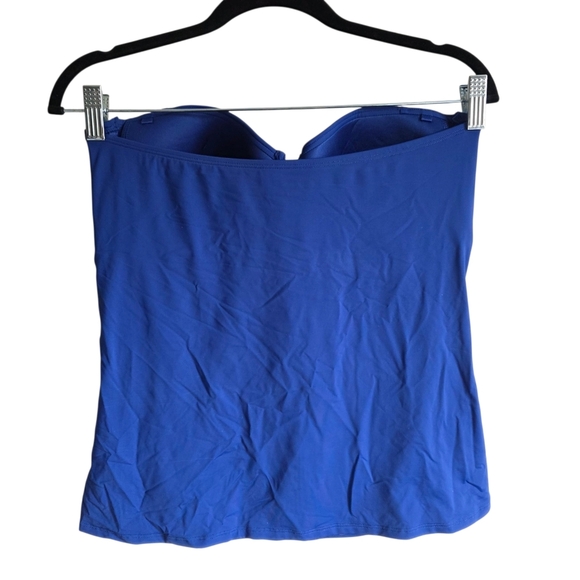 Skye Swimwear Lana Bandini Tankini Blue Strapless Top XL - Picture 4 of 7